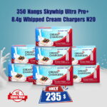 350 Nangs Skywhip Ultra Pro+ 8.4g Whipped Cream Chargers N20